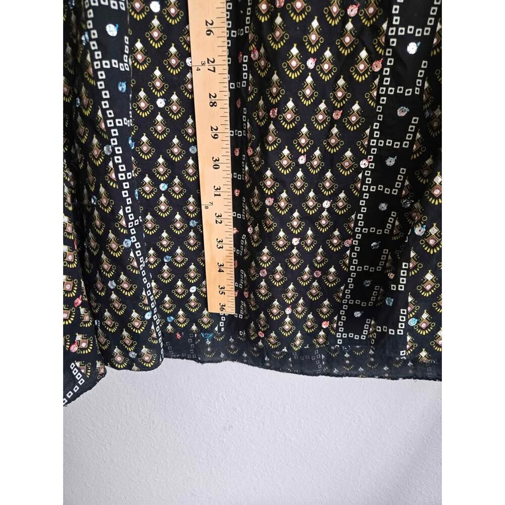 ​younique MULTIFUNKTIONAL boho-chic beaded ​Black Gold Silver  Accents Large​ - Picture 7 of 8